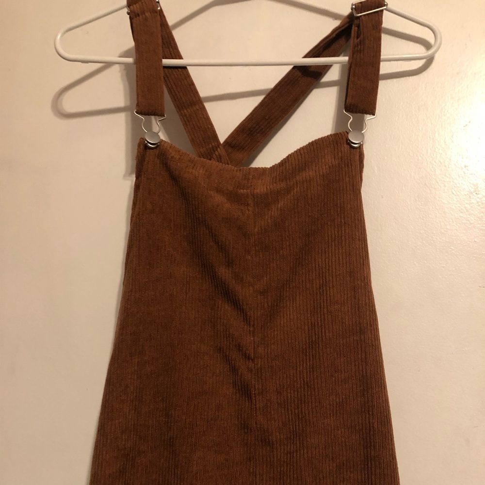 Brown corduroy jumpsuit large womens jumpsuit